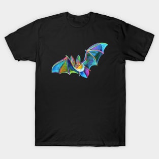 Cute HALLOWEEN FLYING BAT Sticker T-Shirt